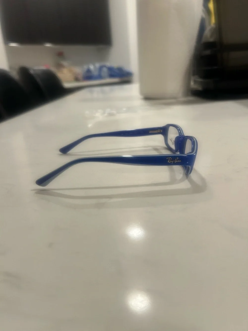 Ray-Ban Junior Blue Frame Clear Glasses